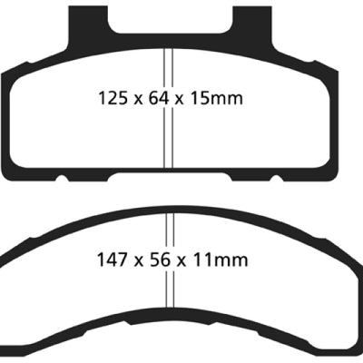 EBC 93-96 Buick Century 2.2 Yellowstuff Front Brake Pads
