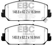 EBC 16+ Acura ILX 2.4 Ultimax2 Front Brake Pads