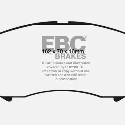 EBC 08-13 Cadillac CTS 3.6 (315mm Rear Rotors) Yellowstuff Front Brake Pads