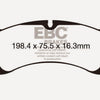 EBC 12-15 Porsche 911 (991) Carrera S 3.8L (Cast Iron Rotor Only) Bluestuff Front Brake Pads