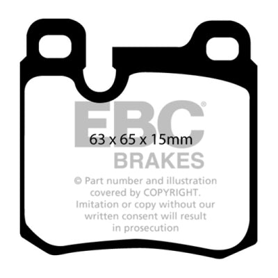EBC 77-90 Porsche 911 3.3 Turbo Yellowstuff Rear Brake Pads