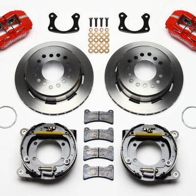 Wilwood Dynapro Low-Profile 11.00in P-Brake Kit - Red New Big Ford 2.50in Offset