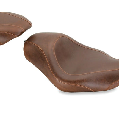 Mustang 04-21 Harley Sportster Wide Tripper Solo Seat - Distressed Brown