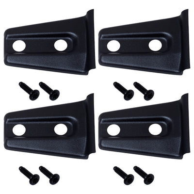 Kentrol 07-18 Jeep Wrangler JK Door Hinge Overlays 4 Pieces 2 Door - Textured Black