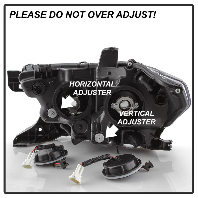 xTune 16-18 Toyota Tacoma SR/SR5 DRL Projector Headlights w/Turn Signal - Chrm (PRO-JH-TTA16-SR-C)