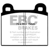 EBC 70-75 Alfa Romeo Montreal 2.6 Redstuff Front Brake Pads