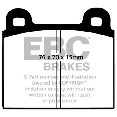 EBC 68-72 Alfa Romeo 1750 1.75 Ultimax2 Front Brake Pads