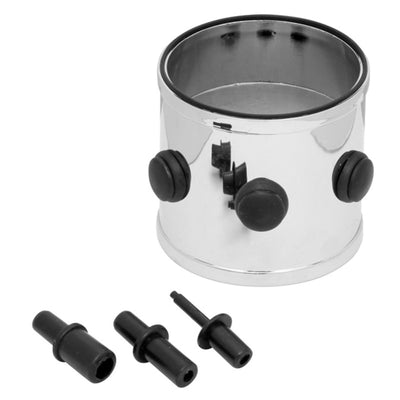 Spectre Universal Adapter Intake Manifold / Vent Port & Vacuum Sensor Adapter 3in. - Chrome