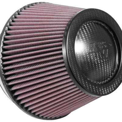 K&N Universal Carbon Fiber Filter 6in Flange / 7-1/2in OD-B / 5-1/8in OD-T / 5in H