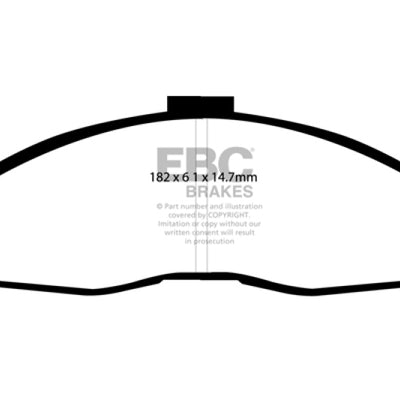 EBC 98-02 Chevrolet Camaro (4th Gen) 3.8 Greenstuff Front Brake Pads