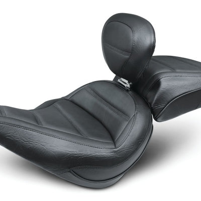 Mustang 18-21 Harley Softail Slim Standard Touring Recessed Passenger Seat - Black