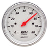 Autometer Arctic White 3 3/8in 8k RPM In Dash Tachometer