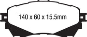 EBC 14+ Mazda 6 2.5 Redstuff Front Brake Pads