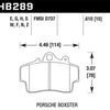 Hawk 97-08 Porsche Boxster / 07-08 Cayman w/ Iron Discs HT-10 Front Race Brake Pads