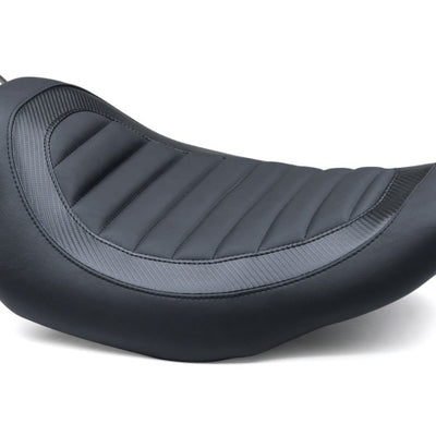 Mustang 82-00 Harley FXR Jody Perewitz Design Solo Seat (Frame Mounted) - Black