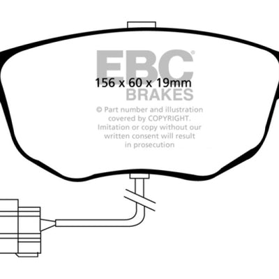 EBC 98-99 Ford Contour 2.5 SVT Ultimax2 Front Brake Pads