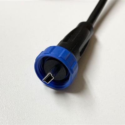 Rywire Water Resistant Threaded Mini USB Comms Cable for PDM12 & PDM30 Units