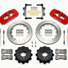 Wilwood AERO4 Rear Kit 14.00 Red 2007-2011 BMW E90 Series w/Lines