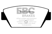 EBC 93-94 Eagle Talon 1.8 Ultimax2 Rear Brake Pads