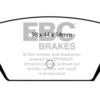 EBC 93-94 Eagle Talon 1.8 Ultimax2 Rear Brake Pads
