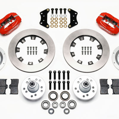Wilwood Forged Dynalite Front Kit 12.19in Red Magnum Force Drop Spindle