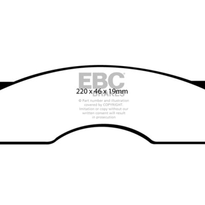EBC 04 Dodge Ram SRT-10 8.3 Yellowstuff Front Brake Pads