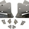 Kentrol 03-06 Jeep Wrangler TJ Mirror Relocation Bracket Pair - Polished Silver