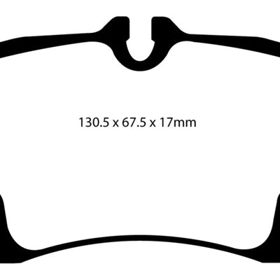 EBC 09-12 Porsche 911 (997) (Cast Iron Rotor only) 3.6 Carrera 2 Yellowstuff Rear Brake Pads