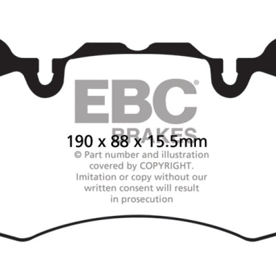 EBC 13+ Land Rover Range Rover 3.0 Supercharged Extra Duty Front Brake Pads