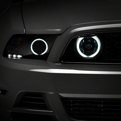 Raxiom 13-14 Ford Mustang GT CCFL Halo Fog Lights- Chrome