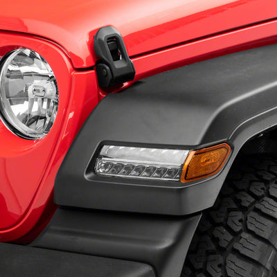 Raxiom 18-23 Jeep Wrangler JL Sport Axial Series Sequential LED Parking/Turn Signal Lights- Chrome