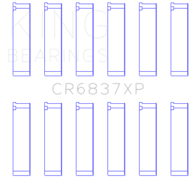 King Engine Bearings Honda J30/J35 Connecting Rod Bearing Set (Set of 6)