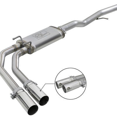 aFe Rebel Series 3in-2.5in 409 SS Cat-Back Exhaust 09-18 GM Silverado/Sierra 1500 V6-4.3L / V8-4.6L
