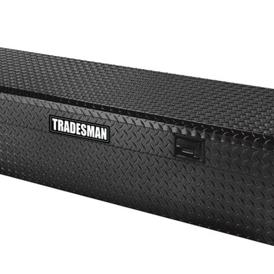Tradesman Aluminum Economy Cross Bed Truck Tool Box (70in./Front Opening) - Black
