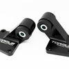 Torque Solution 03-06 Mitsubishi EVO VII-IX Billet Rear Differential Mounts - Black