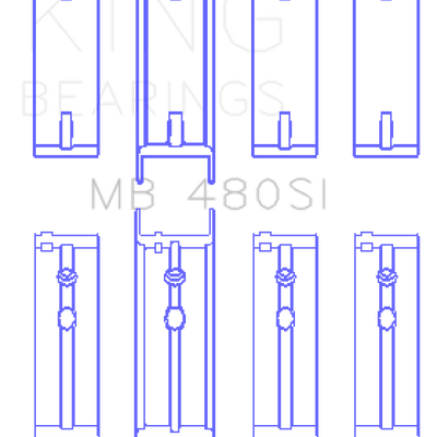 King Engine Bearings Buick 90-96 L27 V6 Main Bearing Set