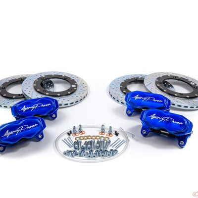 Agency Power Big Brake Kit Front and Rear Blue Ice Can-Am Maverick X3 Turbo 14-18