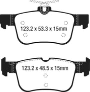 EBC 15+ Ford Edge 2.0 Turbo FWD Greenstuff Rear Brake Pads