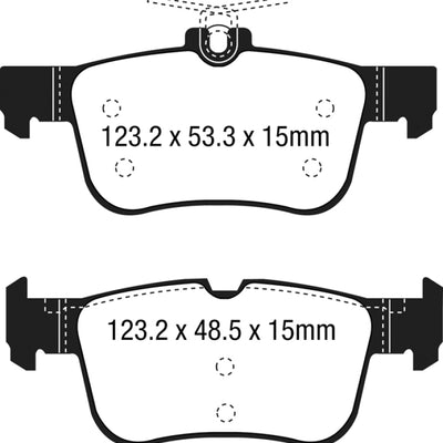 EBC 15+ Ford Edge 2.0 Turbo FWD Ultimax2 Rear Brake Pads