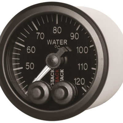 Autometer Stack 52mm 40-120 Deg C 1/8in NPTF Male Pro-Control Water Temp Gauge - Black
