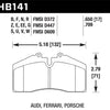 Hawk Audi/Porsche Rear AND ST-40 Performance Ceramic Street Brake Pads