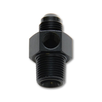 Vibrant -6AN Male to 3/8in NPT Male Union Adapter Fitting w/ 1/8in NPT Port