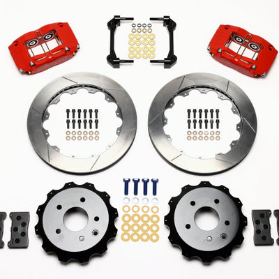 Wilwood Dynapro Radial Rear Kit 13.00in Red Nissan 350Z/Fiti G35