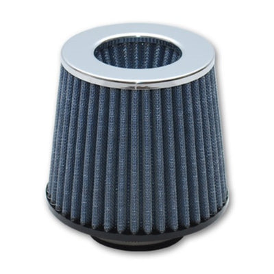 Vibrant Open Funnel Perf Air Filter (5in Cone O.D. x 5in Tall x 2.5in inlet I.D.) Chrome Filter Cap