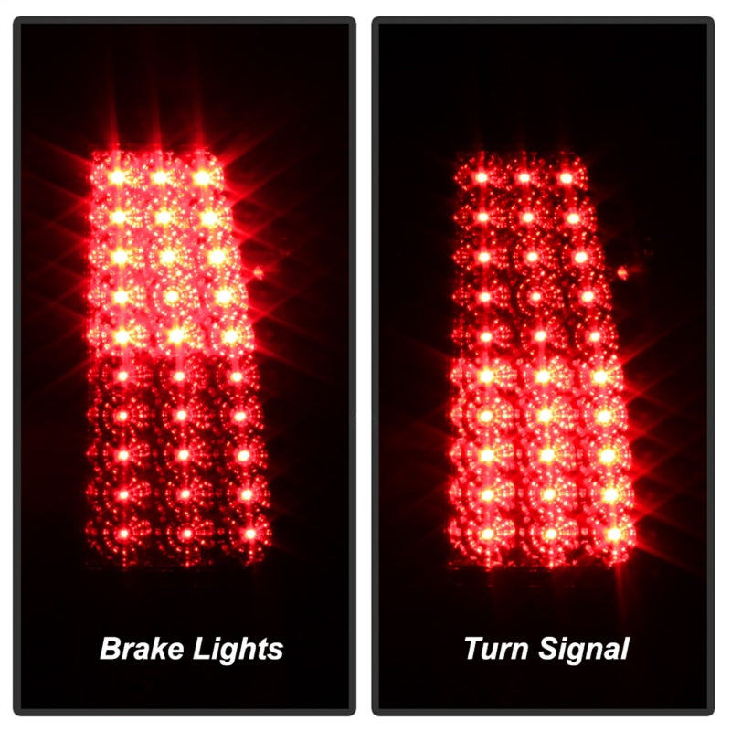 xTune Chevy Silverado 1500/2500/3500 03-06 LED Tail Lights Red Clear ALT-ON-CS03-LED-RC