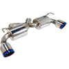 Remark Nissan 370Z V2 Y-Back Axle Back Exhaust w/Burnt Stainless Steel Double Wall Tip + Center Pipe