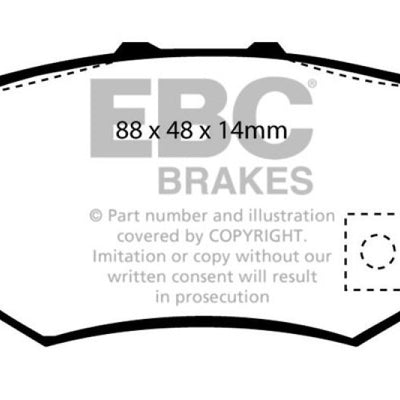 EBC 01-03 Acura CL 3.2 Greenstuff Rear Brake Pads