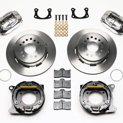 Wilwood Forged Dynalite P/S Park Brake Kit Polished New Big Ford 2.36in Offset