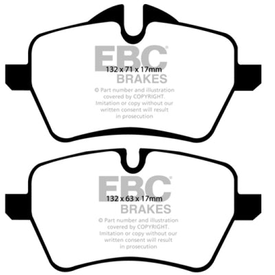 EBC 07-14 Mini Hardtop 1.6 Turbo Cooper S Redstuff Front Brake Pads
