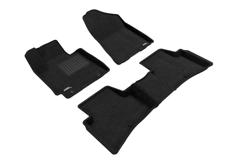 3D MAXpider 16-18 Hyundai Tucson Elegant 1st 2nd Row - Floor Mat Set (Black)